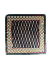 Foulard verde 70x70cm in seta stampata GOLDIE